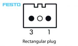 FESTO magneetventiel - Schakelsymbool Rechthoekige stekker