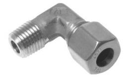 Knee-fit compression fitting (metric) stainless steel