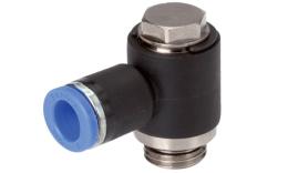 Knee banjo push-in screw-in coupling hexagon O-ring
