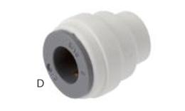 Blind cap for hoses, push-in, food (metric) - dimensions