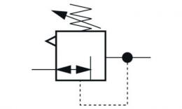 Pressure regulators - switch symbol