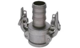 Quick coupling with certainty regulation and hose pillar, type C, stainless steel