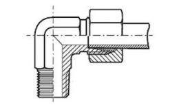 Drawing knee-compression fitting