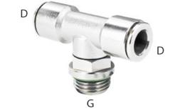 Knee screw-in coupling, tapered thread, high temperature - dimensions