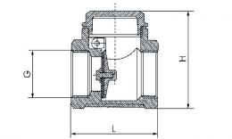 Check valves, up to 12 bar