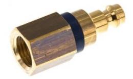 Plugle d'embrayage (manche coulissante bleue) NW5 avec fil intérieur, laiton (MS)
