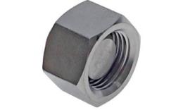 End cap blind cap with gas thread (60 ° universal sealing cone) stainless steel