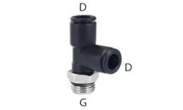 Top line side screw-in T-coupling - size