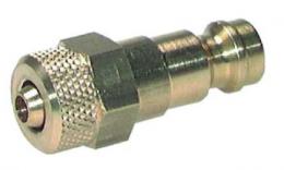 Plug-in nipple NW 5 with plug-in coupling Brass