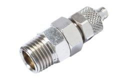 Straight swivel coupling with tapered thread, MSV
