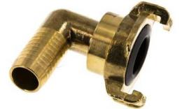 Knee garden hose quick coupling rotatable 360 ° Brass