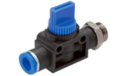 3-2 way valve cylindrical external thread push-in connection