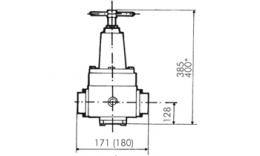 Pressure regulator, Kv value up to 12.6 m³-h, up to 15000 l-min Drawing