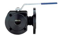 3-way flanged ball valves, reduced passage to 16 bar