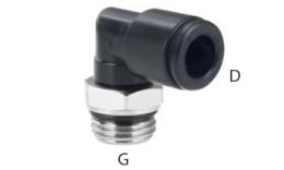 Top line girevole ginocchio avvitabile a vite filetto maschio - dimensioni