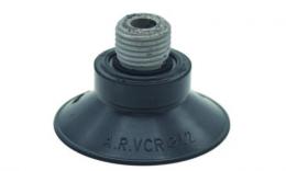 Flat suction cup round, diameter 42 mm with integrated R 1/4 "outer thread