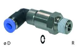 Acoplamentos plug-in de joelho com dois rolamentos de esferas