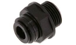 Straight screw-in coupling with cylindrical thread