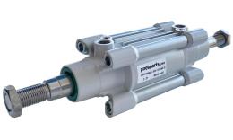 Cylinder with continuous piston rod