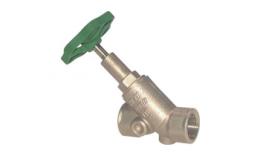 Angled seat socks shut-off valves (free flow valves), controlled DVGW up to 10 bar