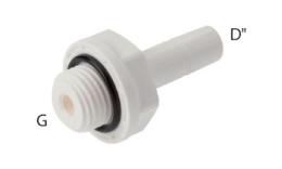 Acoplamientos atornillables de acero, rosca G, alimentos (pulgadas) - dimensiones Acoplamientos atornillables de acero, rosca G, alimentos (pulgadas) - dimensiones