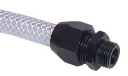 Straight screw-in coupling for aluminum braided hose