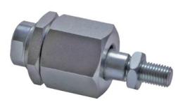 Flexo couplings, for round cylinders ISO 6432 Galvanized steel