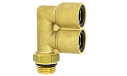 Truck fitting parallel double knee male