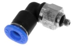 Knie-Steck-Einschraubkupplung O-Ring, 4mm, M3, mini Knie-Steck-Einschraubkupplung O-Ring, 4mm, M3, mini