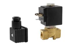Valvola solenoide 2-2 vie, candela NC ad azione diretta allentata