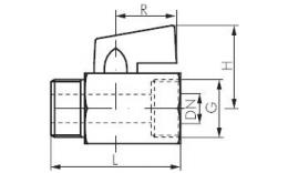Internal and external thread, screwdriver operation Drawing
