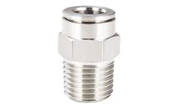 RVS push-in fitting recht