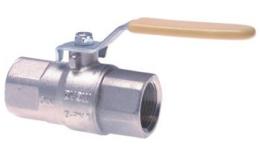 Ball valves 2-part brass suitable for oxygen up to 30 bar