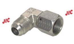 Knee-in screw with JIC-thread Galvanized steel