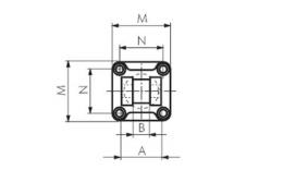 Rear hinge female for ball joint drawing