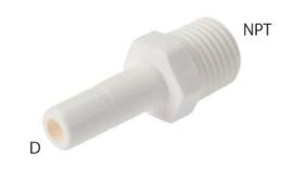 Screw-in Stem Couplings, NPT Thread, Food (metric) - Dimensions Screw-in Stem Couplings, NPT Thread, Food (metric) - Dimensions