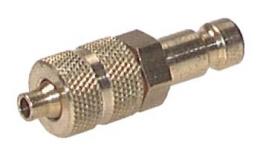 Plug-in nipple NW 2.7 with plug-in coupling Brass