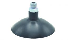 Flat suction cup round, diameter 90 mm with R 1/4 "external thread (valve version)