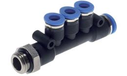 O-ring avvitabile con divisore a T a 4 posizioni