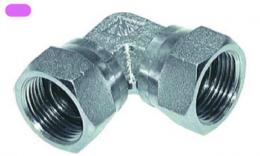 Knee screw coupling, with BSP wire, galvanized steel