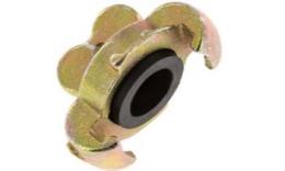 Claw couplings compressed air closing coupling