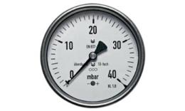 Manometer mit horizontaler Kapselfeder