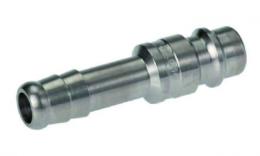 Nipple with hose tail, stainless steel EURO