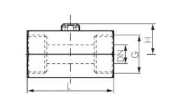 Female thread, screwdriver operation Drawing