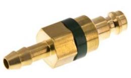 Clutch plug (green sliding sleeve) NW5 with hose, brass (MS)
