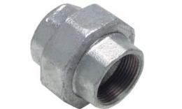 Three-part couplings with internal thread flush with zinc plated