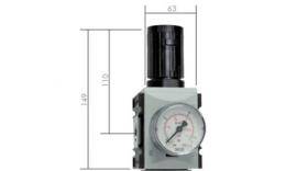 Pneuparts series 2 pressure regulator, 5200 l-min