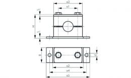 Pipe clamp elastic insert drawing