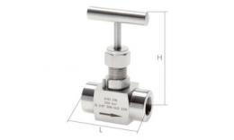 Stainless steel needle shut-off valves, PN 300 (Eco-Line)