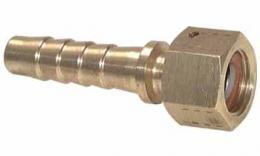 Hose inserts with rotating screw coupling for clamping scales Brass